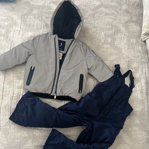 JACADI PARIS WINTER JACKET AND GAP SNOW BIB